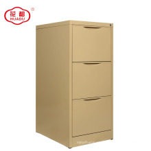 luoyang huadu prevent fall down 3 drawer steel filing storage cabinet vertical file cabinet